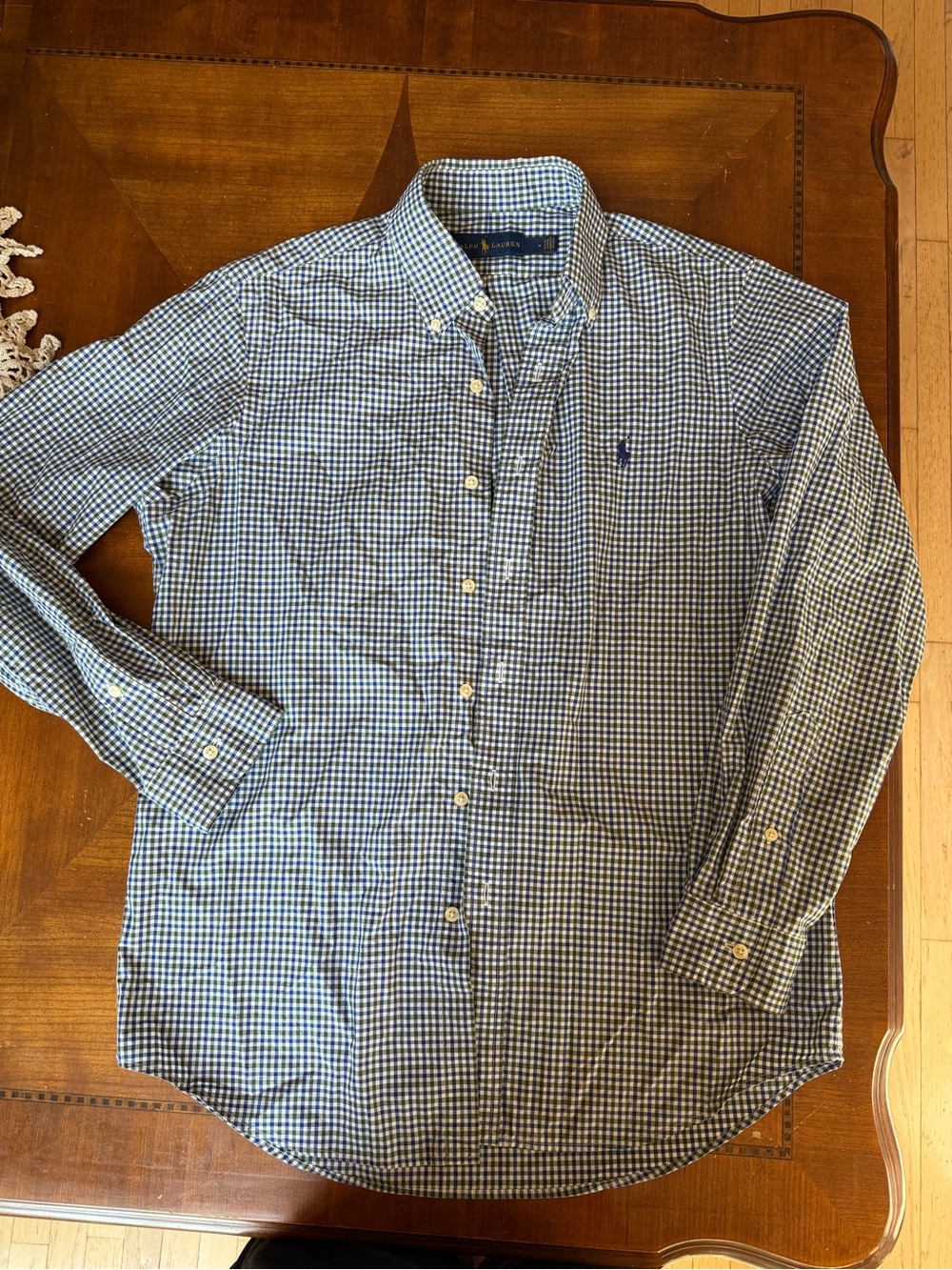 Polo by Ralph Lauren Men’s Blue Gingham Button-Down Shirt